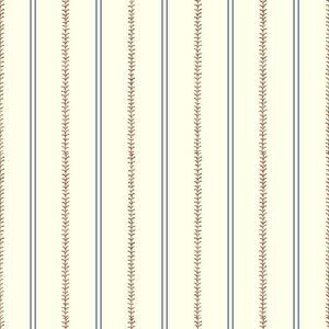 YORK WALLCOVERINGS Wallpaper Baseball Stitch Stripe Double Roll Prepasted 56 Sq